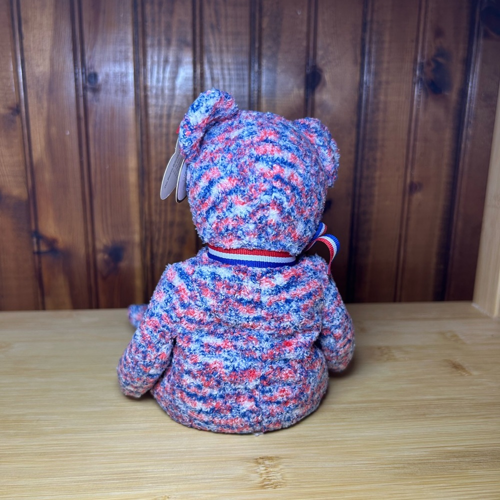Ty Multicolor USA Bear Plush with Tag Defects! - Picture 3 of 12